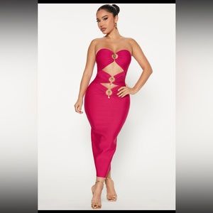 Bandage midi dress